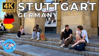 Stuttgart, Germany Walking Tour - Warm Sunny Walk 🔥 2025 - 4K 60fps