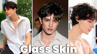Get Glass Skin at home | glow up tips for men | looksmaxxing for glass like glowing skin for men's|