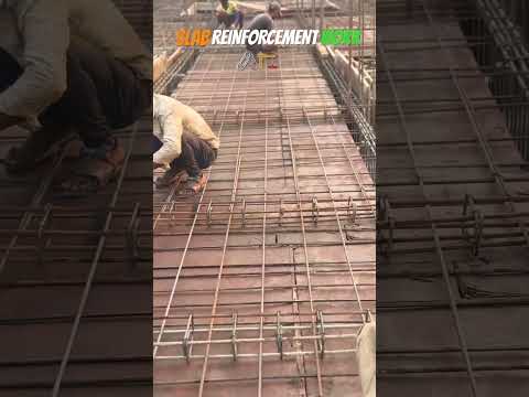 SLAB REINFORCEMENT WORK🖇️🏗️#reinforcement#slabreinforcement#construction#shorts#ytshorts#trending