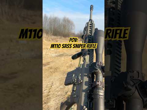 Shooting the VFC M110 SASS GBBR airsoft sniper rifle