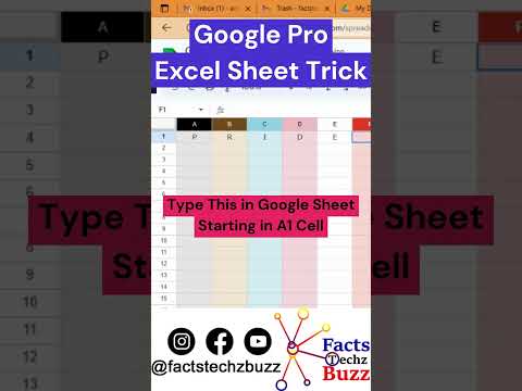 Excel me Colour Full Columns | Excel Magic Trick @factstechzbuzz #exceltips #shortvideo #shortsvideo