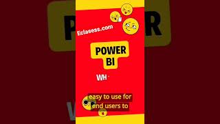 What is Power BI? #Shorts #youtubeshorts #short #powerbi #eclasess