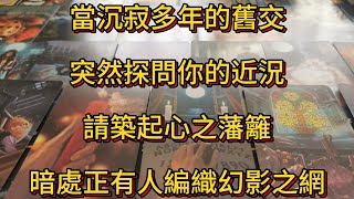 塔羅牌占卜 | 當沉寂多年的舊交突然探問你的近況，請築起心之藩籬，暗處正有人編織幻影之網。
