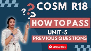 How to pass COSM R18 JNTUH || COSM UNIT-5 Important Previus Year Questions || Stochastic&Markov R22