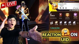 Free Fire Uid Checking Time !! Top 1 In Rank Match  #fflive #freefiremax #shorts