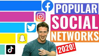 Most popular Social Networks (2005 -2020) Updated!