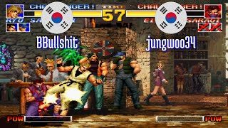 FT10 @kof95: BBullshit (KR) vs jungwoo34 (KR) [King of Fighters 95 Fightcade] Jun 1