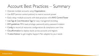 Account Best Practices Summary in Aws | AWS Billing & Cost Management #amazonwebservices