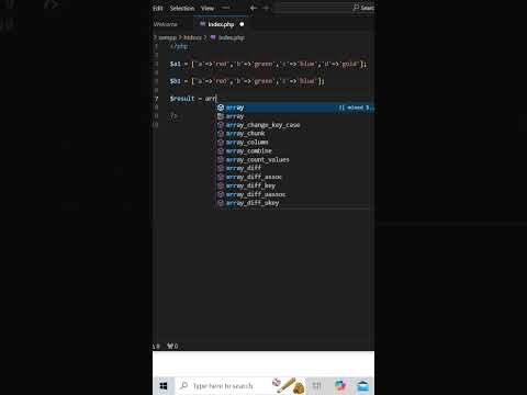 array_instersect_assoc() function in php #shorts #development #coding #shorts