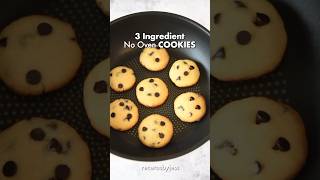 3 Ingredient No Oven COOKIES 🍪 Cookies in a pan?