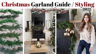 NEW Christmas Garland Guide 2022 / Comparison & How To Style Garland / Christmas Decorating Ideas