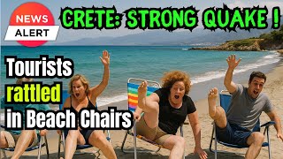 Strong Earthquake with loud BOOM shakes Crete - Tourists in Panic ! Felt as far as Athens ! #Greece