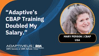 CBAP Training Testimonial | Mary Person | CBAP Certification Training |  AdaptiveUS