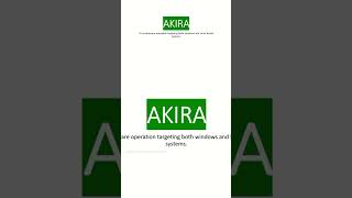 AKIRA #Threat Modeling of AKIRA ransomware #threatmodeling  #threathunting #threatdetection