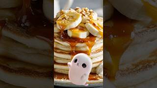 バナナパンケーキをみたそして踊る /He saw the banana pancake. He started dancing.That’s all we know. #shorts