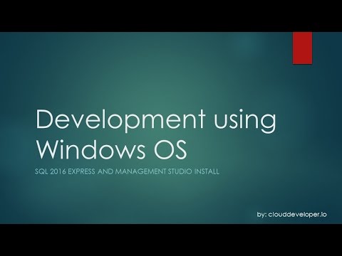 0004 - SQL 2016 Express and Management Studio Install howto guide