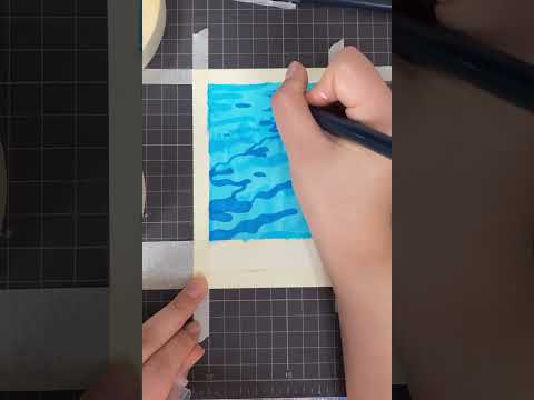 涂鸦画画｜五步画出好看水面