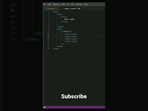 #css #html #neon #button