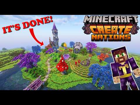I Finished my Magic Island in Minecraft Create Mod with Ars Nouveau!