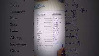 Time words Synonyms🪩 #shorts #ytshorts #youtubeshorts