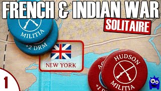 French & Indian War Solitaire Travel Game | Playthrough | Worthington Publishing | Solo Wargame