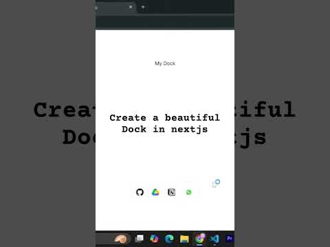Magic UI dock in #nextjs #coding #webdevelopment #frontend  #reactjs #javascript #code #css