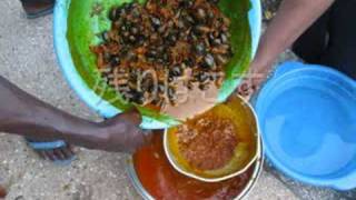 パーム油抽出/Making Palm Oil