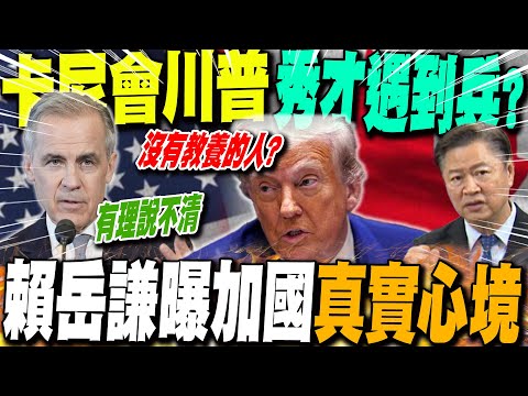 卡尼會川普關稅談判"秀才遇到兵"恐被羞辱? 賴岳謙曝加國"真實心境"