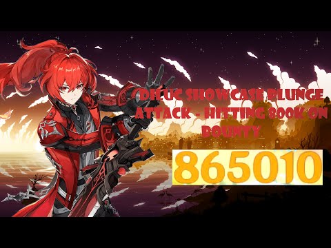 Diluc Showcase plunge Attakc Hitting 800k - Genshin Impact - Bounty