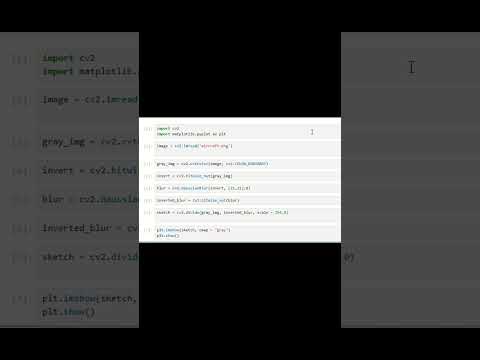 Convert Image to Sketch Using AI| full code #AI #ml  #DeepLearning #Python #OpenCV #EdgeDetection