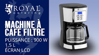 Machine à café filtre Royal Catering RC-FCM01 | Présentation du produit