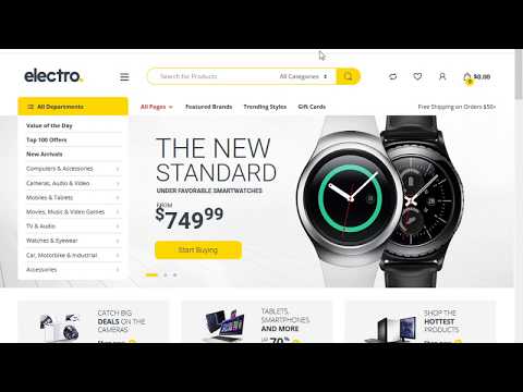 ELECTRO THEME FREE DOWNLOAD - ELECTRONICS STORE WOOCOMMERCE THEME