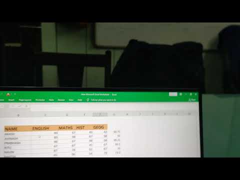 How to use freeze panes & Average function in excel.