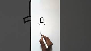 easy drawing of a dropper #eyedropper #ytshorts #art #lineart #drawing #howtodraw#artist #shorts #bw