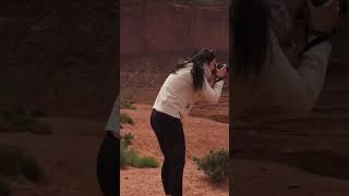 Horseback Riding at John Ford Point, Monument Valley AZ. It was named after director John Ford.