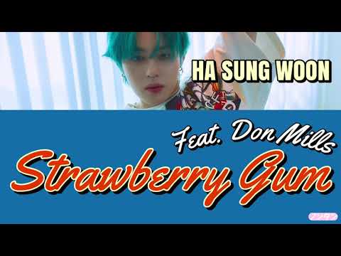 【 カナルビ / 日本語字幕 / 歌詞 】Strawberry Gum (Feat. Don Mills) - HA SUNG WOON (하성운 / ハ･ソンウン)