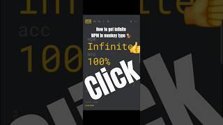 How to get Infite words per minute in monkeytype #monkeytype #shortsfeed #typing #infinite #wpm #lol