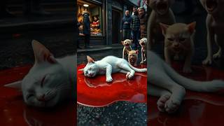 💔 Poor Starving Mommy Cat gets killed to Feed Her Babies 😢 #animals #viral #viralvideo #viralshorts
