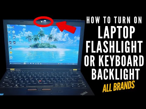 How to Turn ON Laptop FLASHLIGHT or KEYBOARD BACKLIGHT on all Laptops