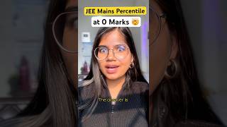 🤯What JEE Mains percentile at 0 Marks? JEE Mains 2025🔥#jee #motivation