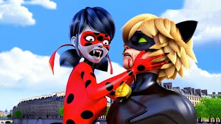 Miraculous Ladybug Turns Into a Zombie and Attacks Cat Noir!!? 😱