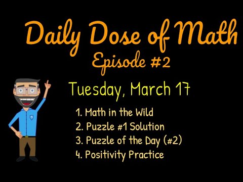 Daily Dose of Math #2 - "Why Social Distancing?"