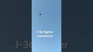 J-36 fighter manoeuvres over Chengdu China