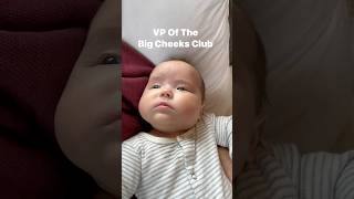 VP Of The Big Cheeks Club #baby #adorable #cute #babycheeks