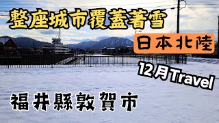 【EP6】雪景迷必看！積雪20公分的福井縣敦賀市區散步遊記｜北陸12月冬季遊｜從京都搭乘JR到福井縣｜Tsuruga つるが｜搭周遊巴士自助旅行  @敦賀