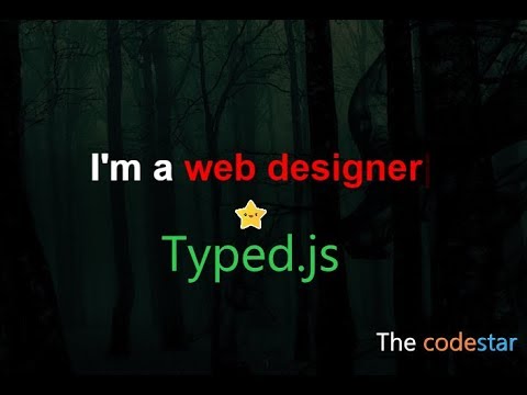 How to easily use the Typed.js in HTML, css, jquery