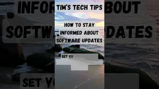How to stay informed about software updates