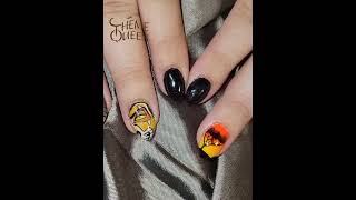 #scar nails for Alex this week! #thelionkingscar #beprepared #imsurroundedbyidiots