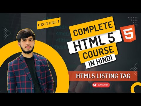 Html 5 Complete Listing Tags in Hindi | Developer Deepak