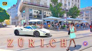 ZURICH SWITZERLAND ✨ What the central streets look like today ? How expensive is coffee? 4K
